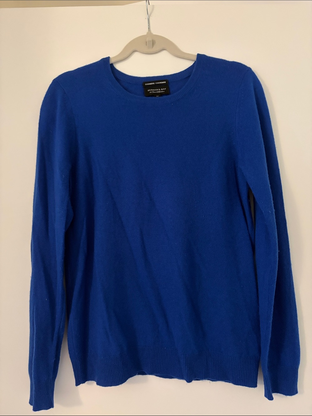 Crewneck Cashmere Sweater in Royal Blue